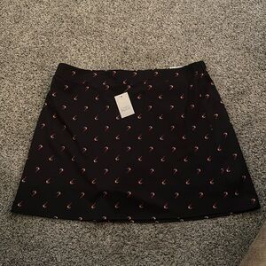 Ladies skort with parrots